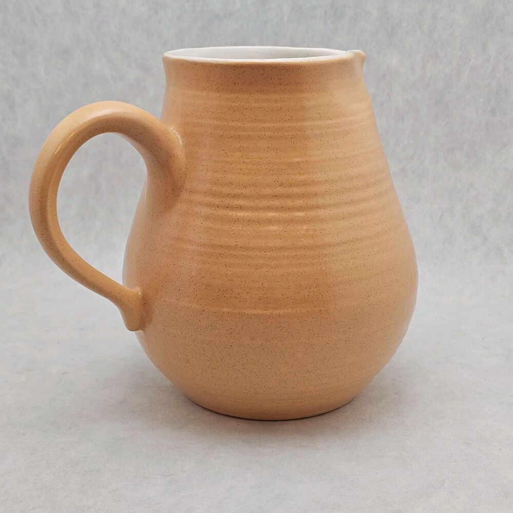 Rare Vtg Franciscan Sierra Sand 56oz Hand‎ Thrown Eathenware Pitcher 1963